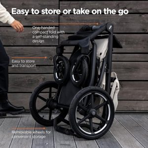 Thule Urban Glide 4-Wheel Single Child All-Terrain Stroller, Full-Suspension System, Air-Filled Tires, Upright seat with Adjustable Recline and Built-in Leg Rest, Baby Stroller - 3