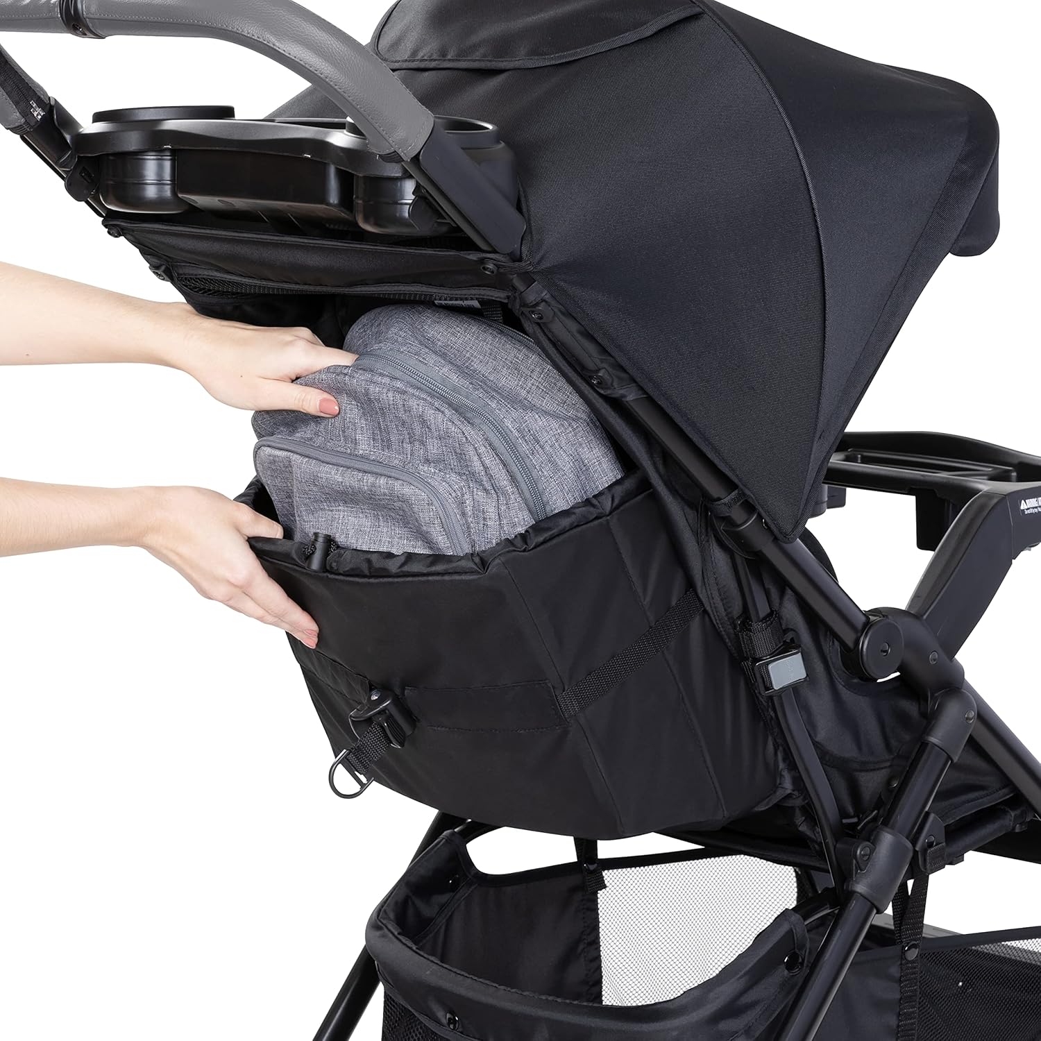Baby Trend Passport® Cargo Stroller, Fieldstone Grey - 9