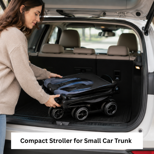 Compact Stroller for Small Car Trunk Foldable Stroller