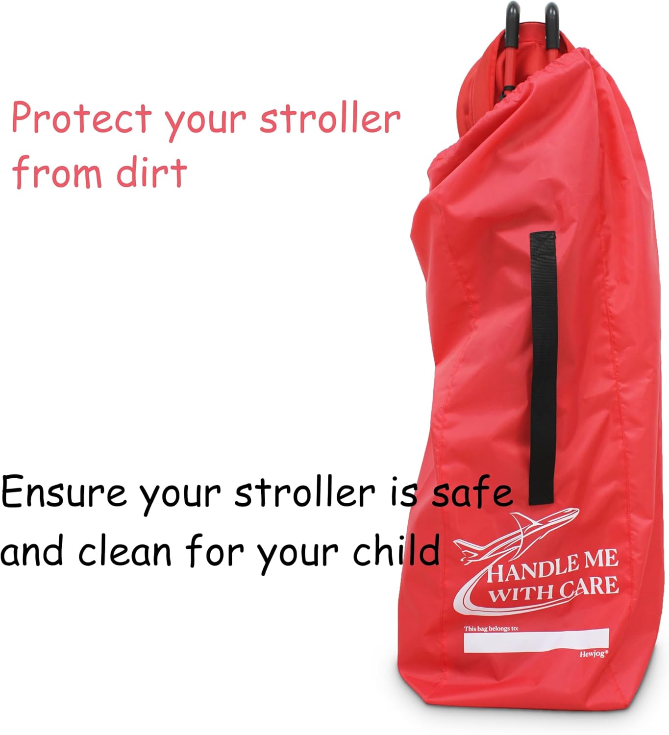 Stroller Travel Bag for Airplane, for Single Umbrella Strollers, Black - Image 7