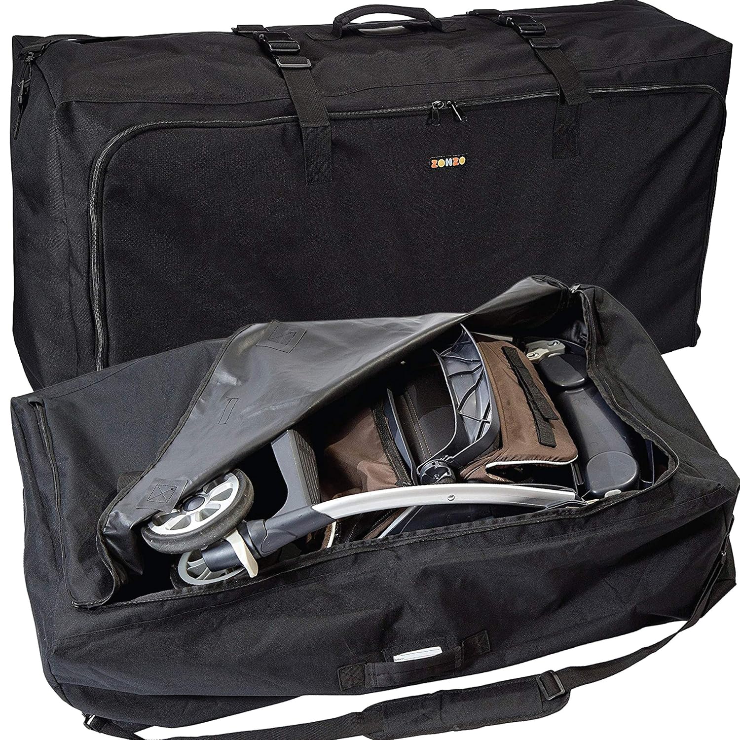 Stroller Travel Bag for Standard or Double-Dual Strollers - 1