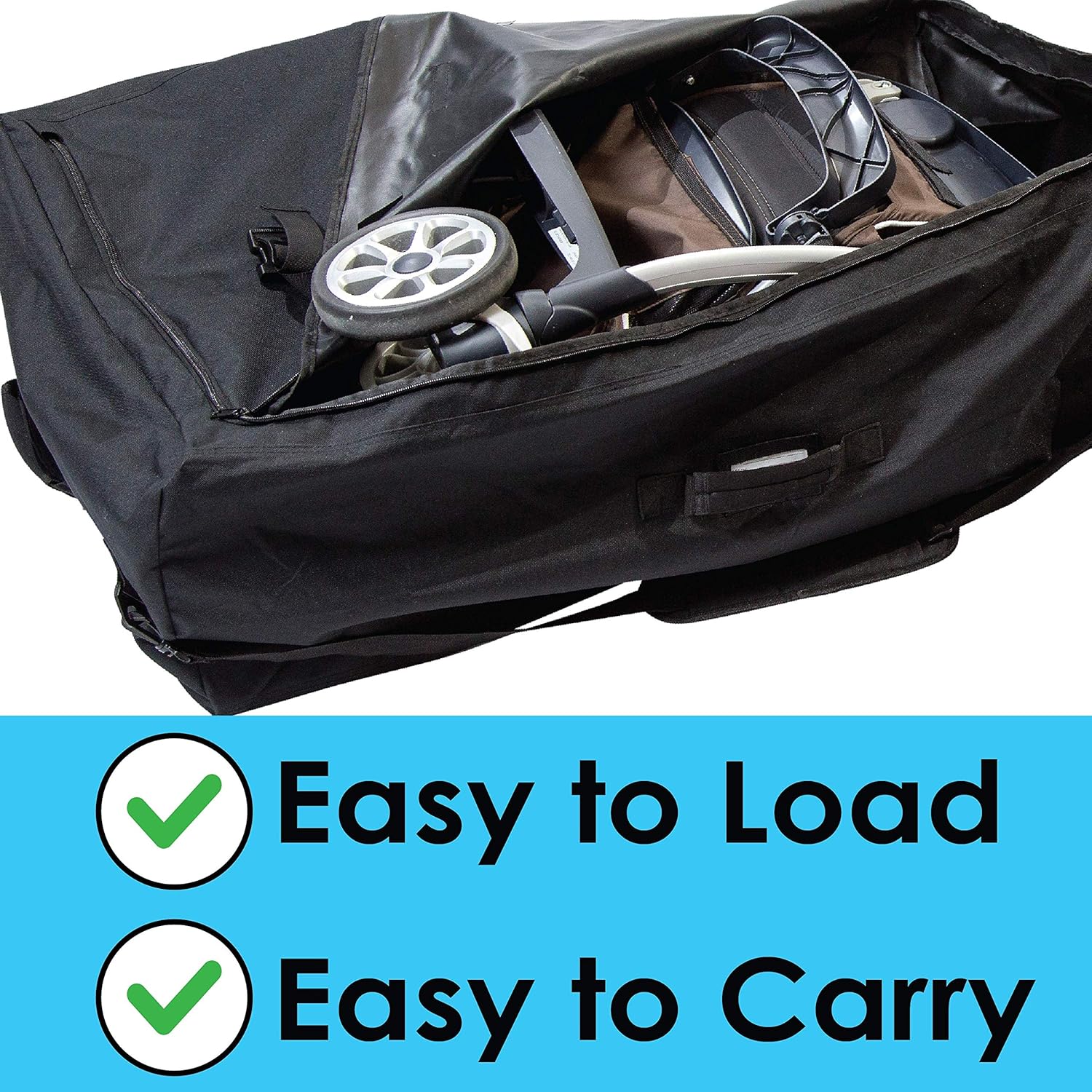 Stroller Travel Bag for Standard or Double/Dual Strollers - Image 2
